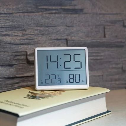Draadloze thermometer met vochtigheidsmeter 1xCR2032 wit