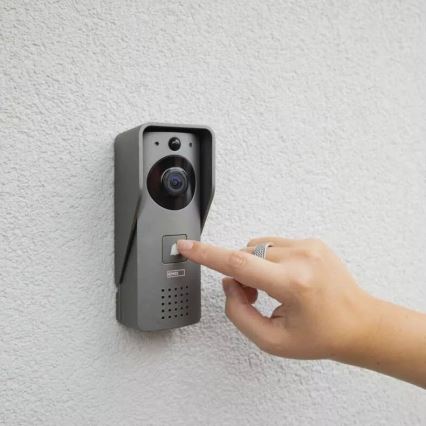 Draadloze video-deurbel met bewegingssensor GoSmart 12V/3xAA IP44 Wi-Fi Tuya