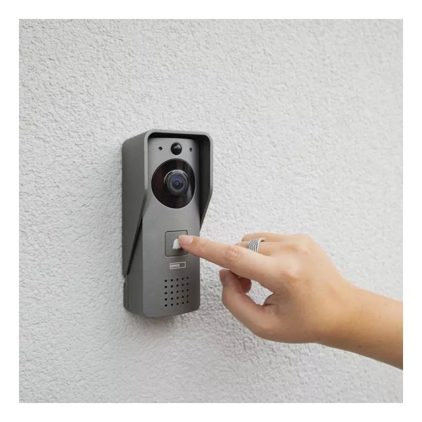 Draadloze video-deurbel met bewegingssensor GoSmart 12V/3xAA IP44 Wi-Fi Tuya