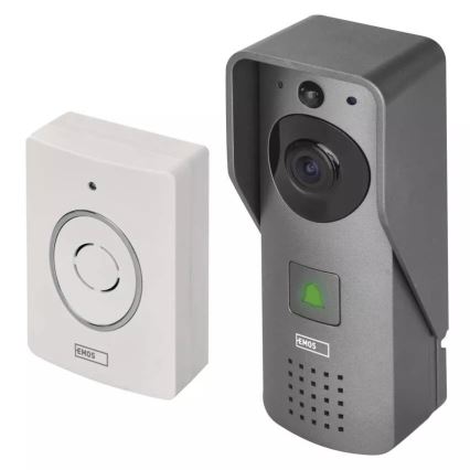 Draadloze video-deurbel met bewegingssensor GoSmart 12V/3xAA IP44 Wi-Fi Tuya