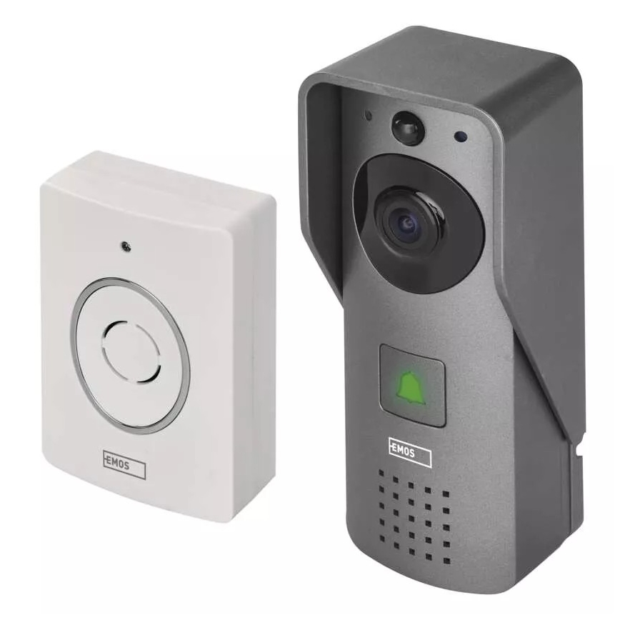 Draadloze video-deurbel met bewegingssensor GoSmart 12V/3xAA IP44 Wi-Fi Tuya