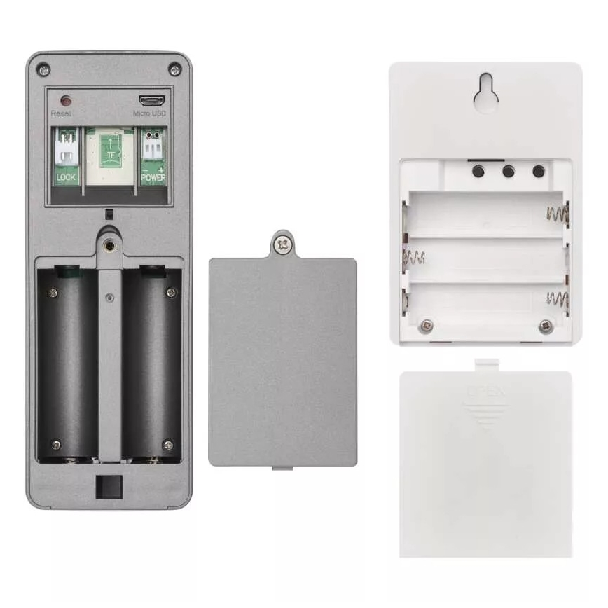 Draadloze video-deurbel met bewegingssensor GoSmart 12V/3xAA IP44 Wi-Fi Tuya
