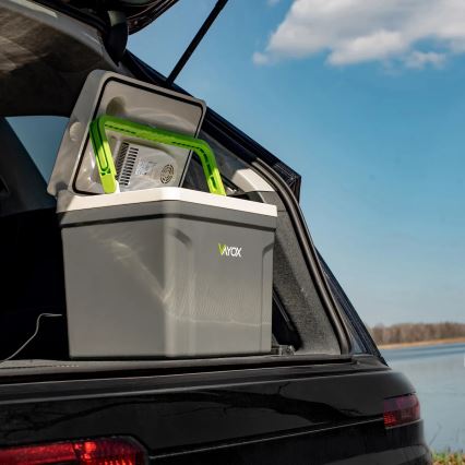 Draagbaar autokoelkast met verwarmingsfunctie 27 l 230V/12V/24V grijs