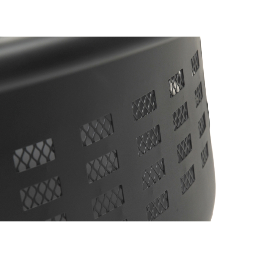 Draagbaar hout kampvuur met rooster zwart