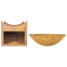 Draagbaar houten kampvuur MUMBAI diameter 56 cm