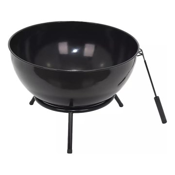Draagbare houtkachel 57x30 cm zwart