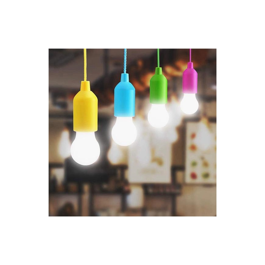 Draagbare LED Lamp LED/1W/3xAAA groen