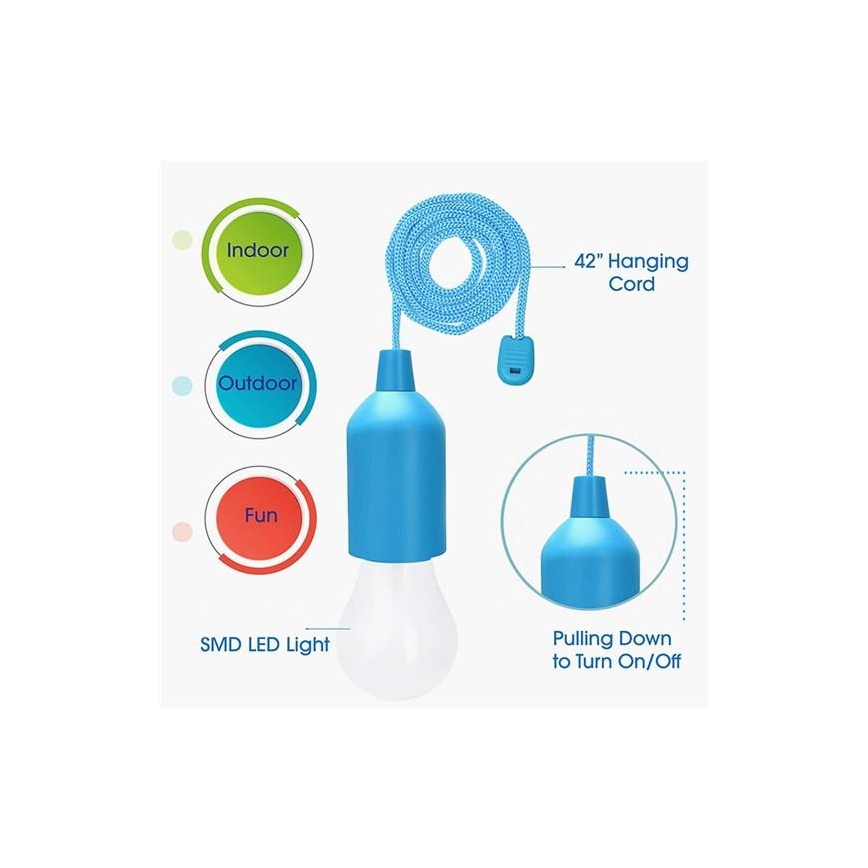Draagbare LED Lamp LED/1W/3xAAA groen