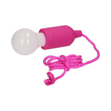 Draagbare LED Lamp LED/1W/3xAAA roze