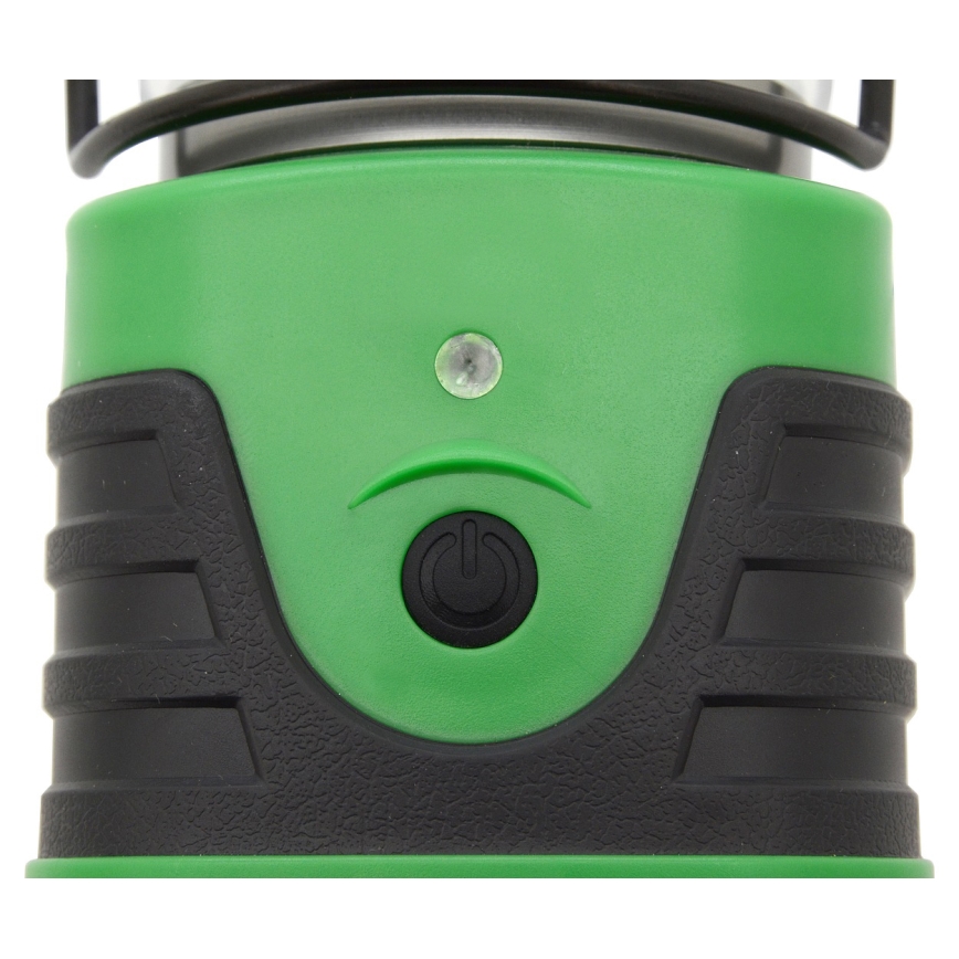 Draagbare LED Lamp LED/3xLR20 IP44 zwart/groen