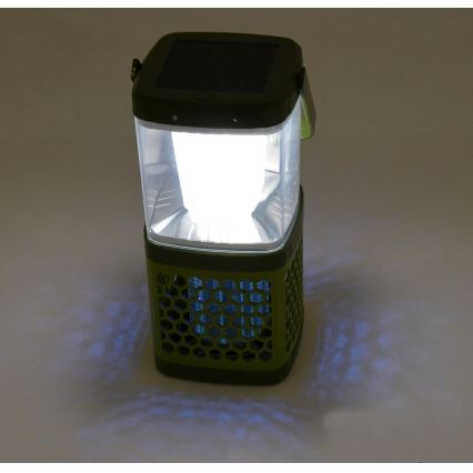 Draagbare oplaadbare LED-lamp met insectenvanger LED/3W/1800 mAh groen