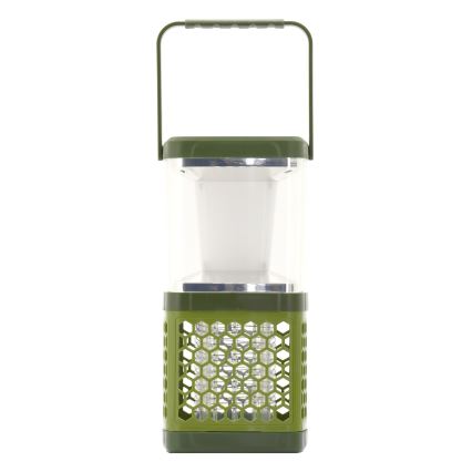 Draagbare oplaadbare LED-lamp met insectenvanger LED/3W/1800 mAh groen