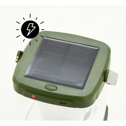 Draagbare oplaadbare LED-lamp met insectenvanger LED/3W/1800 mAh groen