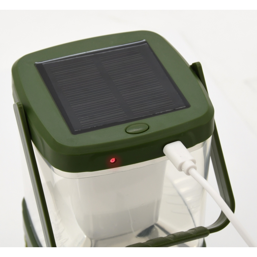 Draagbare oplaadbare LED-lamp met insectenvanger LED/3W/1800 mAh groen