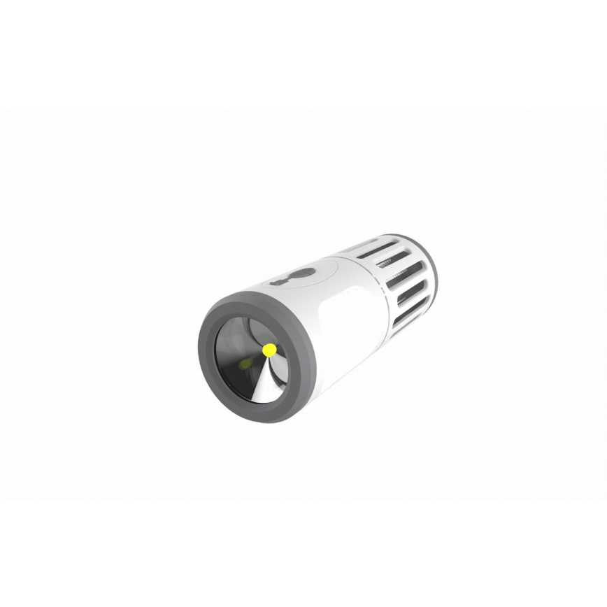 Draagbare oplaadbare LED-lamp met insectenvanger LED/6W/1800 mAh IPX4 wit/grijs
