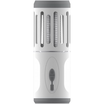 Draagbare oplaadbare LED-lamp met insectenvanger LED/6W/1800 mAh IPX4 wit/grijs