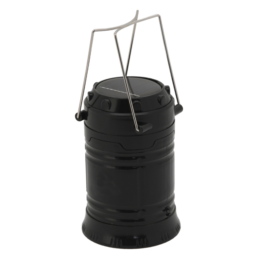 Draagbare Solar LED Lamp LED/1200mAh zwart