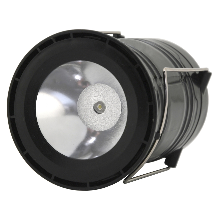 Draagbare Solar LED Lamp LED/1200mAh zwart