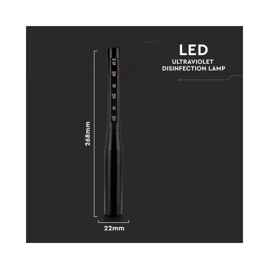 Draagbare UVC kiemdodende lamp met een capaciteit van 3000 mA/230V