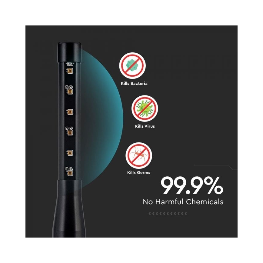 Draagbare UVC kiemdodende lamp met een capaciteit van 3000 mA/230V