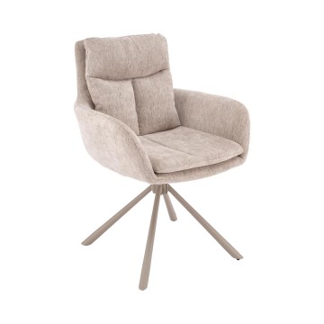 Draaibare eetkamerstoel HALSA 1 st. beige