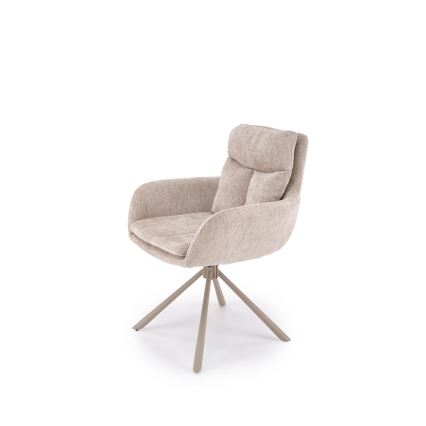 Draaibare eetkamerstoel HALSA 1 st. beige