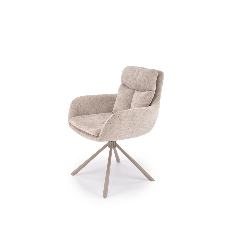 Draaibare eetkamerstoel HALSA 1 st. beige