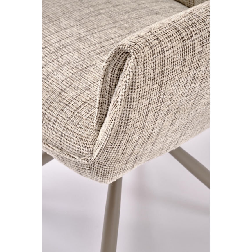 Draaibare eetkamerstoel HALSA 1 st. beige