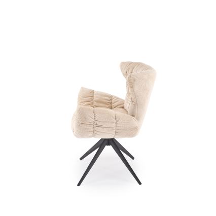 Draaibare eetkamerstoel SETA, 1 stuk, beige
