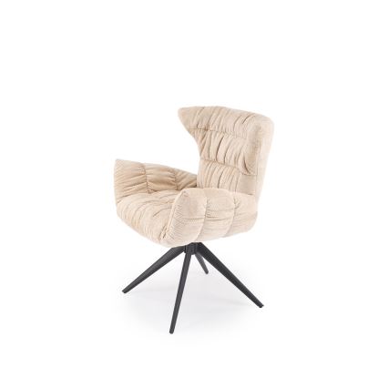 Draaibare eetkamerstoel SETA, 1 stuk, beige