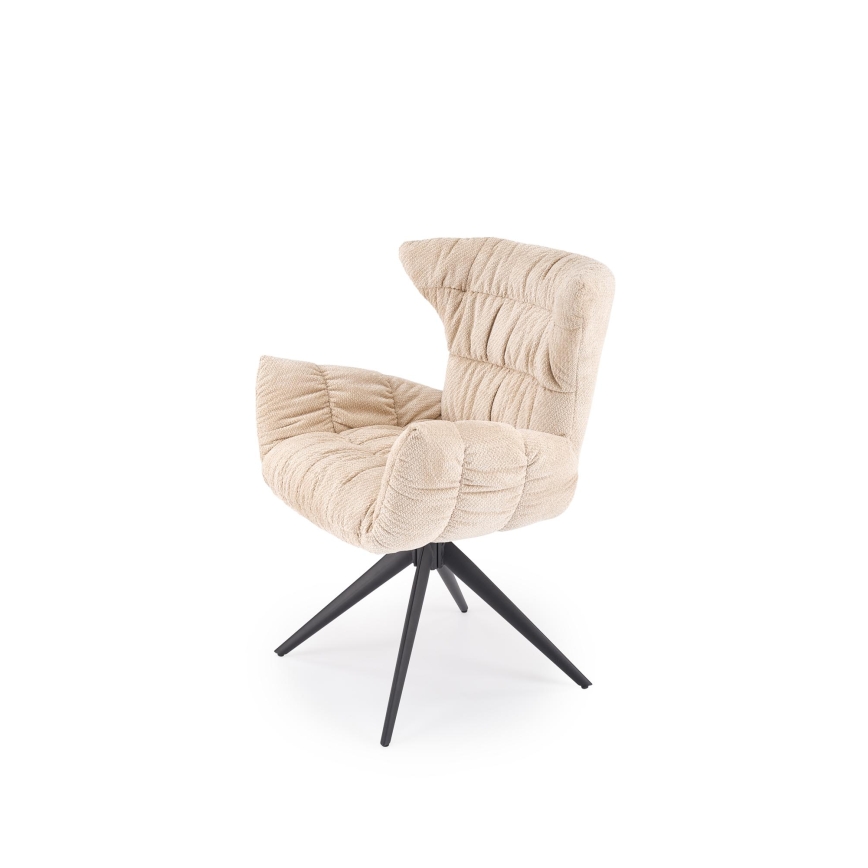 Draaibare eetkamerstoel SETA, 1 stuk, beige