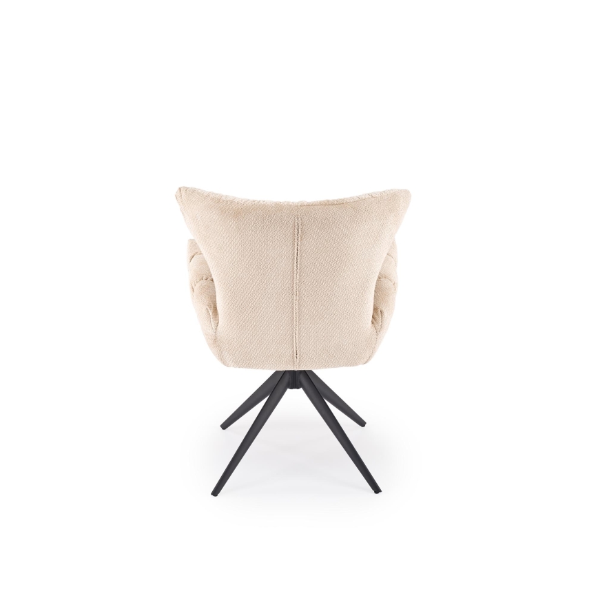 Draaibare eetkamerstoel SETA, 1 stuk, beige