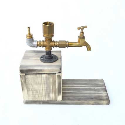 Drankdispenser 30x32 cm goud/spar