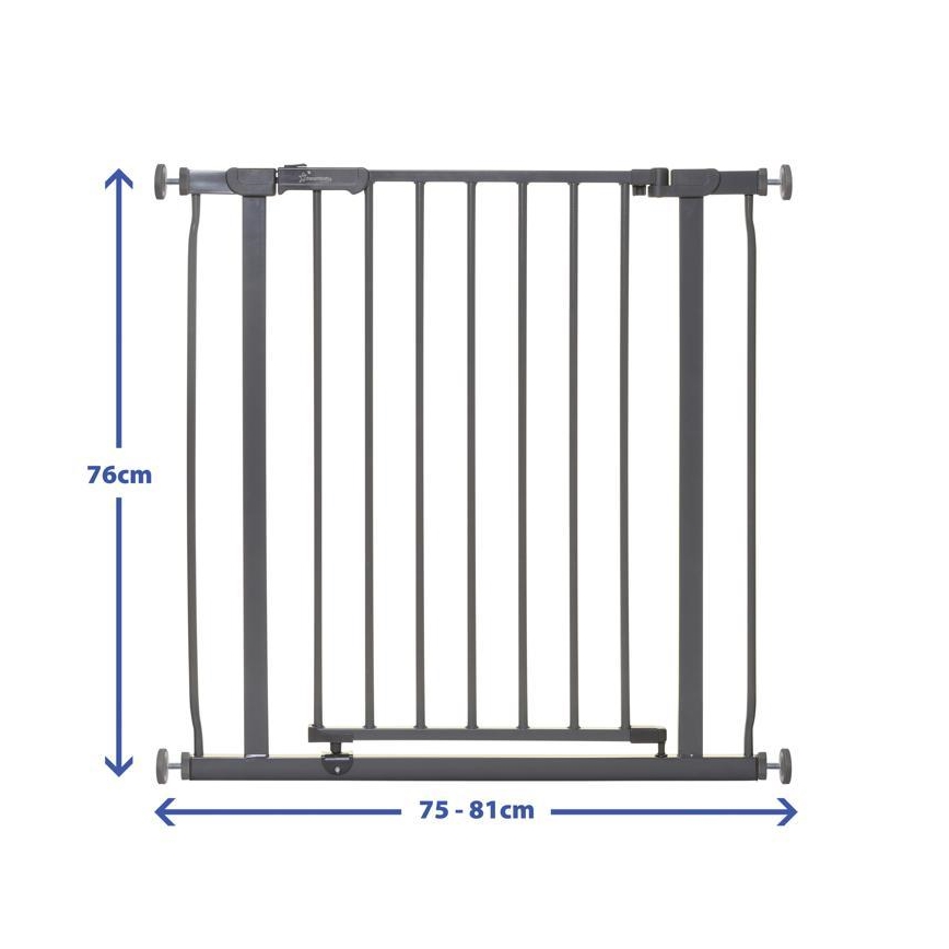 Dreambaby - Veiligheid barrière AVA 75-81 cm grijs