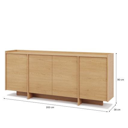 Dressoir KEMI 200x90x38 eik Cremona