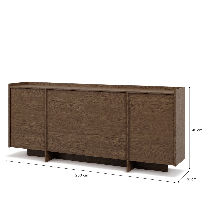 Dressoir KEMI 200x90x38 eiken