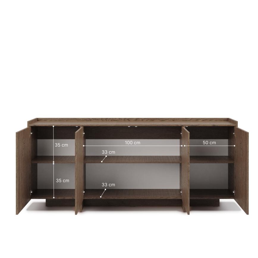 Dressoir KEMI 200x90x38 eiken