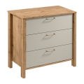 Dressoir MENTA 90 x 81 x 47 cm wotan-eik/grijs