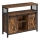 Dressoir met schuifdeuren FIRA bruin/zwart