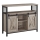 Dressoir met schuifdeuren FIRA taupe/zwart