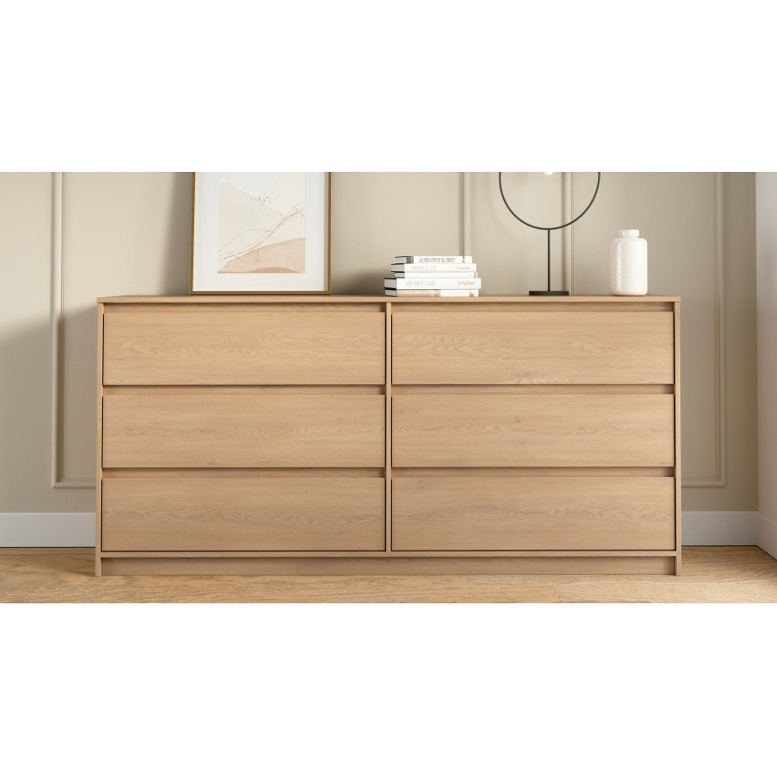 Dressoir MIYABI 181x86x40 cm eiken Cremona