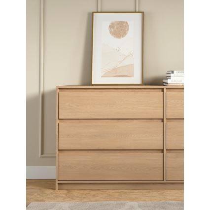 Dressoir MIYABI 181x86x40 cm eiken Cremona