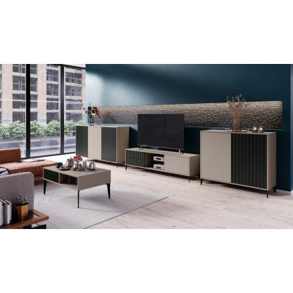 Dressoir RONJA taupe/zwart