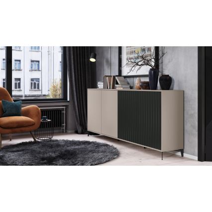 Dressoir RONJA taupe/zwart