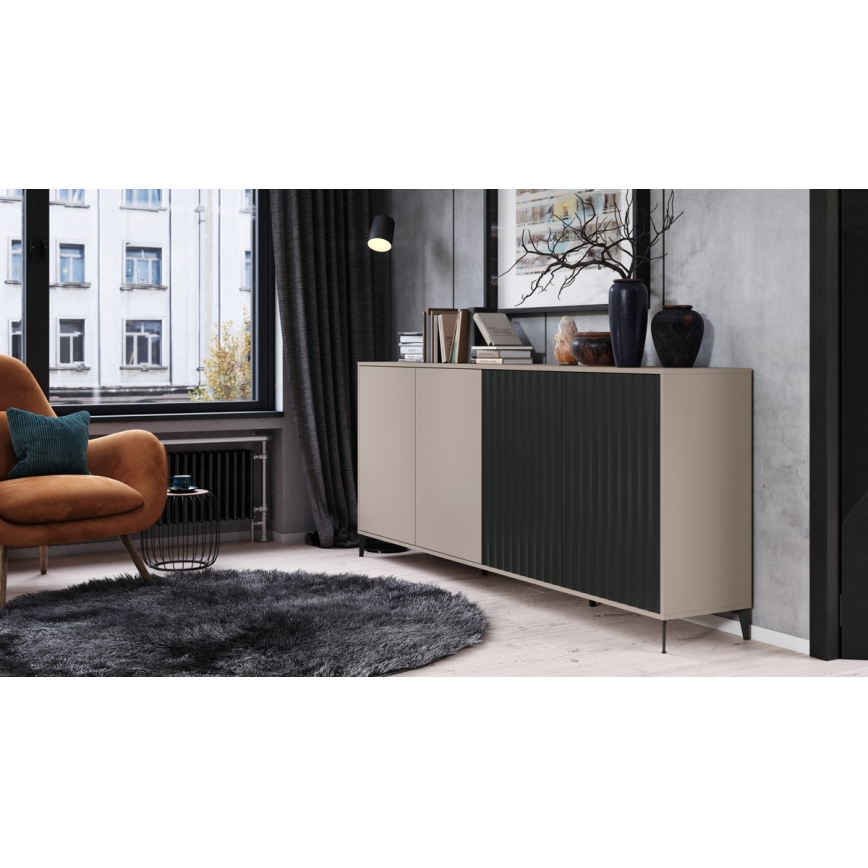Dressoir RONJA taupe/zwart