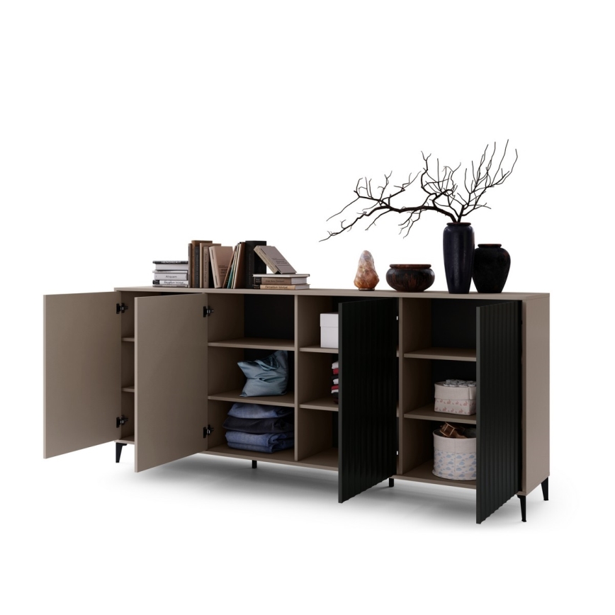 Dressoir RONJA taupe/zwart