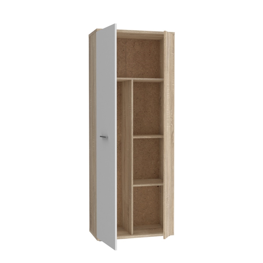 Dressoir/Schoenenkast SIMO sonoma eik/wit