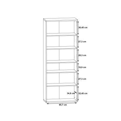 Dressoir/schoenenkast SIMO wit/betongrijs