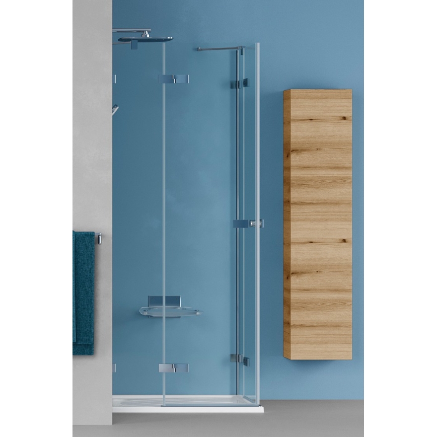 Dřevojas - Hangende badkamerkast ZYLO 35x155 cm eiken
