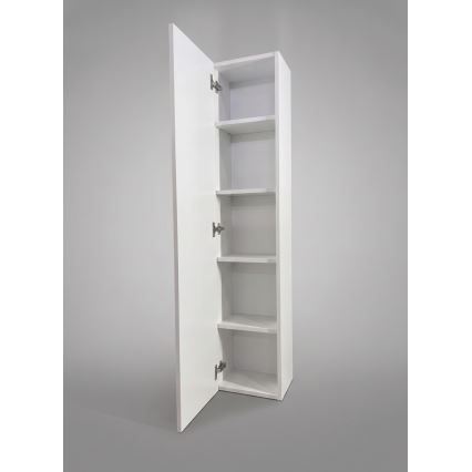 Dřevojas - Hangende badkamerkast ZYLO 35x155 cm wit